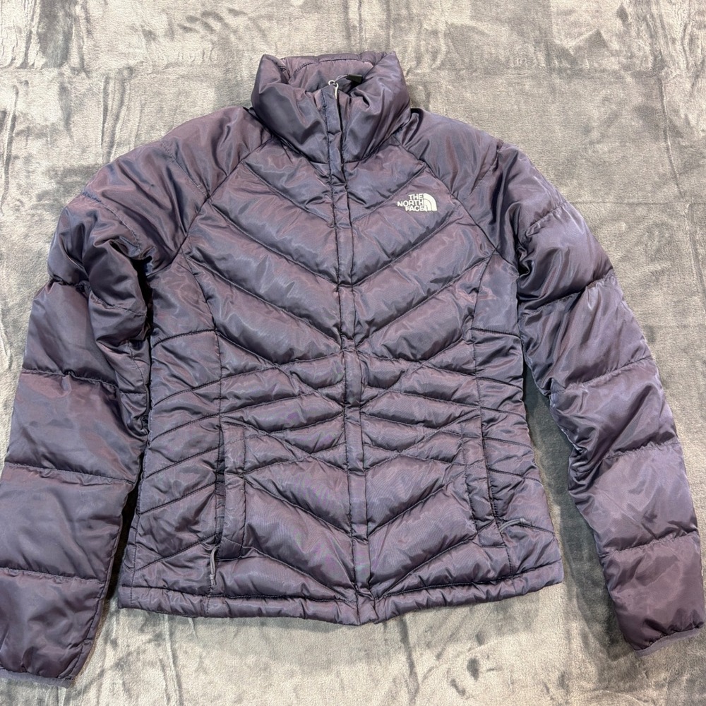 The North Face Puffer Jacket Womens Purple 550 Down Quilted Small